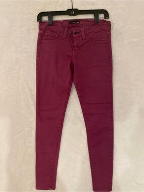 Flying Monkey Womens Burgundy Skinny Jeans US 26
